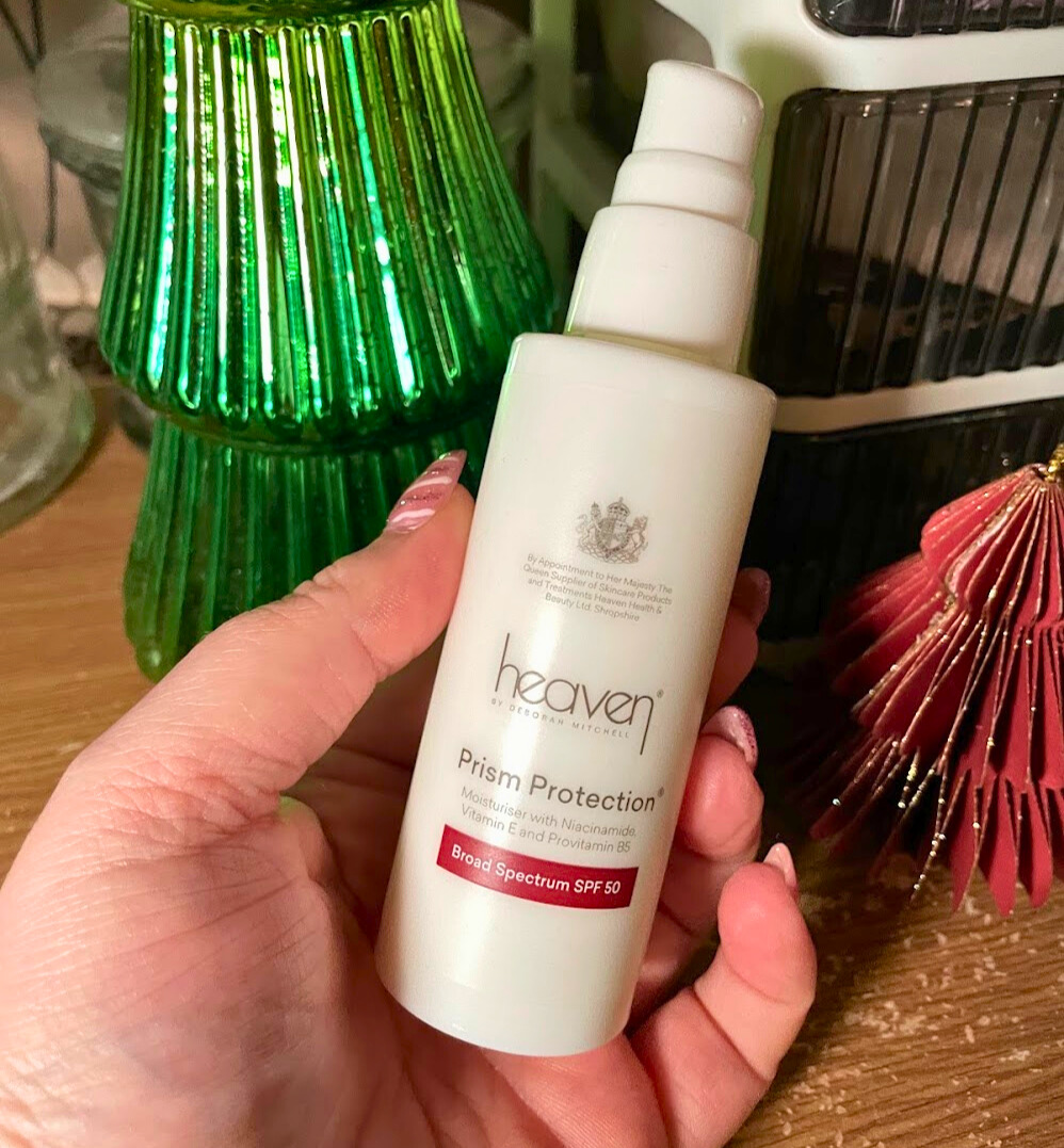 Heaven Skincare Prism Protection, blogmas, wirral blogger, wirral content creator, liverpool blogger, liverpool content creator, lifestyle blogger, beauty blogger,